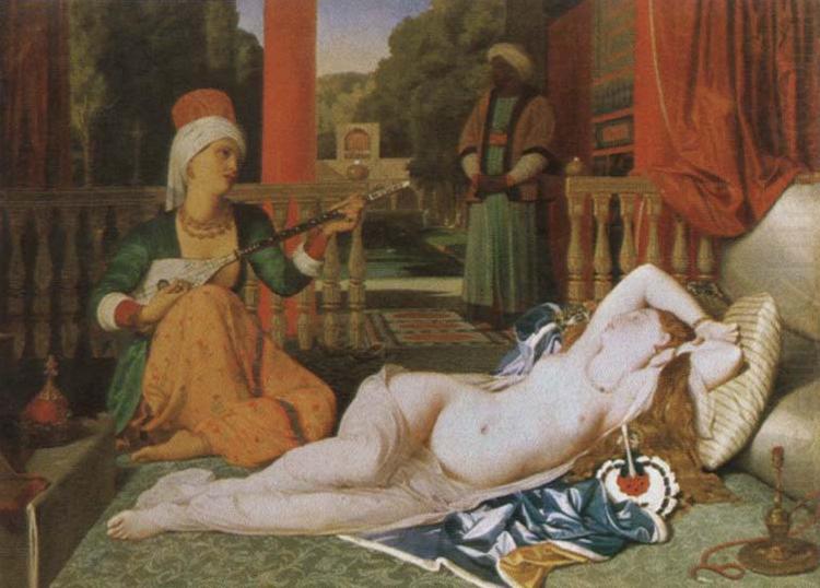 Jean-Auguste-Dominique Ingres odalisque and slave china oil painting image
